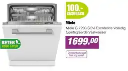 EP Miele G 7293 SCVi Excellence Volledig Geïntegreerde Vaatwasser aanbieding