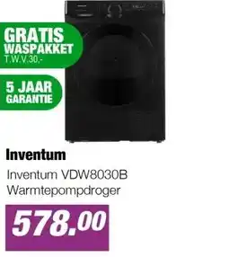 EP Inventum VDW8030B Warmtepompdroger aanbieding