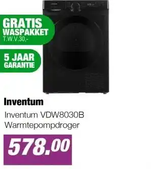 EP Inventum VDW8030B Warmtepompdroger aanbieding