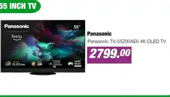 EP Panasonic TV-55Z90AE6 4K OLED TV aanbieding