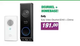 EP Eufy Video Deurbel E340 + Chime aanbieding