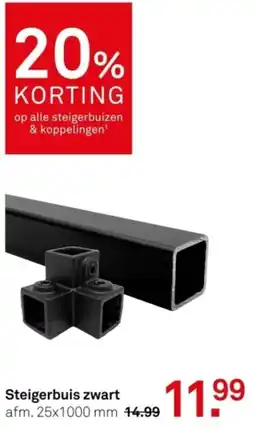 Karwei Steigerbuis zwart aanbieding