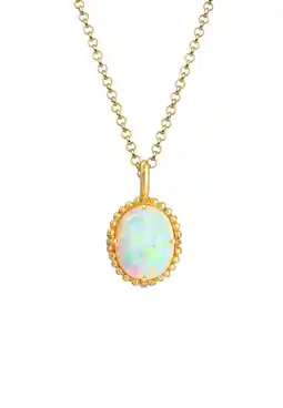 Douglas Elli Dames Hanger Vintage Trend Blogger met Synthetische Opaal in verguld 925 Sterling Zilver aanbieding