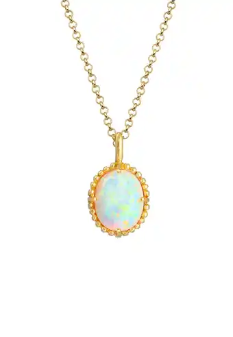 Douglas Elli Dames Hanger Vintage Trend Blogger met Synthetische Opaal in verguld 925 Sterling Zilver aanbieding