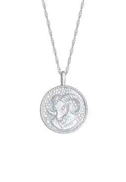 Douglas Elli Dames Zodiac Aries Munt Antieke Trend Astro in 925 Sterling Zilver aanbieding