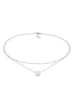 Douglas Elli Dames Choker Basis laag met Maansteen in 925 Sterling Zilver aanbieding