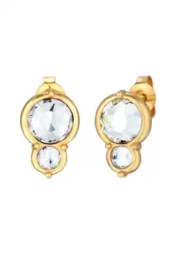 Douglas Elli Dames Oorsteker Rond Elegant met Kristal in 925 Sterling Zilver aanbieding