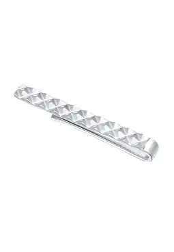 Douglas KUZZOI Heren dasspeld Piramide structuur Tijdeloos Zakelijk in 925 sterling zilver aanbieding