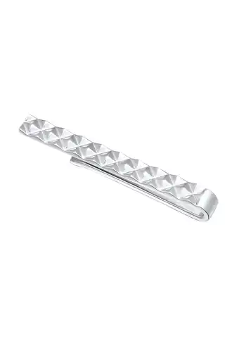 Douglas KUZZOI Heren dasspeld Piramide structuur Tijdeloos Zakelijk in 925 sterling zilver aanbieding