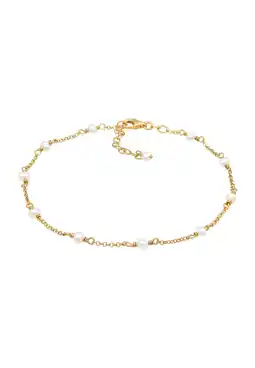 Douglas Elli Dames Enkelbandje Elegant met Zoetwaterparels in 925 Sterling Zilver aanbieding
