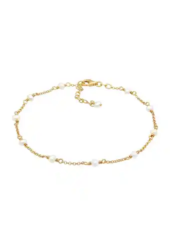 Douglas Elli Dames Enkelbandje Elegant met Zoetwaterparels in 925 Sterling Zilver aanbieding