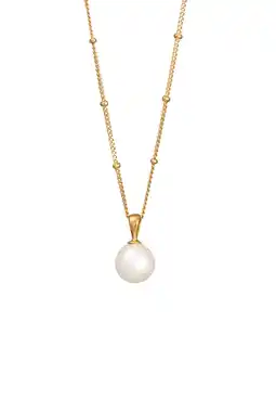 Douglas Elli Dames Hanger Elegante Bollen met schelp Parel in 925 Sterling Zilver Verguld aanbieding
