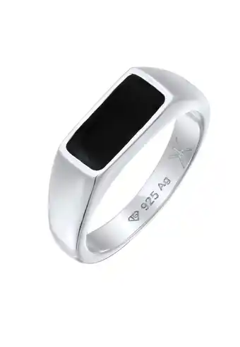 Douglas KUZZOI Heren Zegel Geo Elegant met emaille in 925 sterling zilver aanbieding