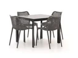 Kees Smit Forza Ripi/Sestino 90cm dining tuinset 5-delig stapelbaar aanbieding
