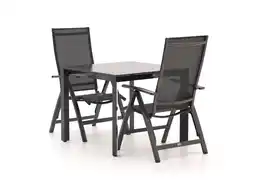 Kees Smit Bellagio Avenza/Sestino 90cm dining tuinset 3-delig verstelbaar aanbieding