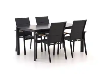 Kees Smit Bellagio Albinea/Sestino 160cm dining tuinset 5-delig stapelbaar aanbieding