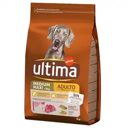 Zooplus Ultima Medium / Maxi Adult Rund Hondenvoer - 3 kg aanbieding