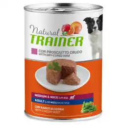 Zooplus 6x400g met Ham Adult Medium/Maxi Trainer Natuurlijke Umido voor Honden aanbieding