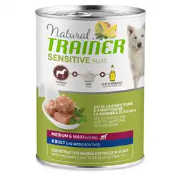 Zooplus 6x400g met paard, rijst en olie Sensitive Plus Adult Trainer Natuurlijk Umido Cani aanbieding