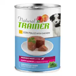 Zooplus 6x400g met Kip Puppy & Junior Medium/Maxi Trainer Natuurlijk natvoer voor honden aanbieding