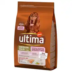Zooplus 3kg Ultima Medium / Maxi Sensitive Lachs Hundefutter trocken aanbieding