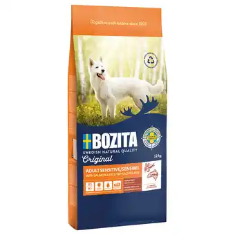 Zooplus 12kg Bozita Original Adult Sensitive Skin & Coat Hondenvoer Droog aanbieding