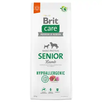 Zooplus 2x12kg Brit Care Dog Hypoallergenic Senior Lam & Rijst droogvoer voor honden aanbieding
