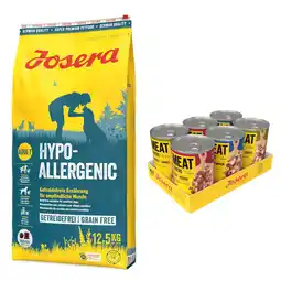 Zooplus 12,5 kg Josera droogvoer + Gratis Josera Natvoer 6 x 400g aanbieding