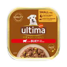 Zooplus 22 x 150 g Ultima Fit & Delicious Paté Mini Rund hondenvoer nat aanbieding