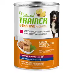 Zooplus 400 g Natural Trainer Sensitive Adult Medium & Maxi No Gluten Konijn natvoer voor honden aanbieding