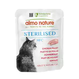 Zooplus Voordeelpakket: 24x 50g Almo Nature HFC Sterilisede Kipfilet natvoer voor katten aanbieding