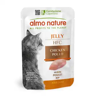 Zooplus 5 x 55g + 1 x 55g gratis! Almo Nature HFC maaltijdzakjes in gelei aanbieding