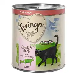 Zooplus 24 x 800 g Feringa Classic Meat Menu - Lam & Rund aanbieding