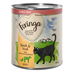 Zooplus 24 x 800 g Feringa Classic Meat Menu - Eend & Kalf aanbieding