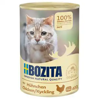 Zooplus Bozita 6 x 410 g Nat Kattenvoer - Kip aanbieding