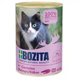 Zooplus Bozita 6 x 410 g Nat Kattenvoer - Garnalen aanbieding