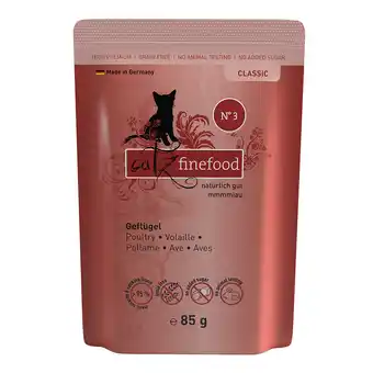 Zooplus 16x85g Maaltijdzakjes Gevogelte catz finefood Kattenvoer aanbieding