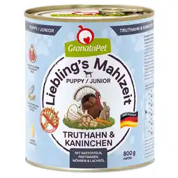 Zooplus 6 x 800 g GranataPet Lievelingsmaaltijd aanbieding