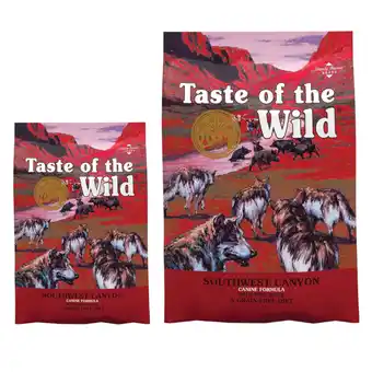 Zooplus 2kg gratis! Op Taste of the wild droogvoer voor honden 12,2kg aanbieding