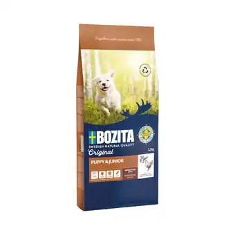 Zooplus 12kg Bozita Original Puppy & Junior Tarwevrij Droog Hondenvoer aanbieding