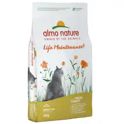 Zooplus 10+2kg Kalkoen & Rijst Almo Nature Holistic Kattenvoer droog aanbieding