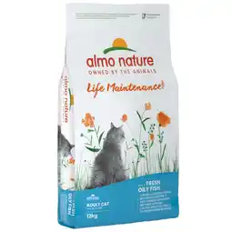 Zooplus 10+2kg Vette Vis & Rijst Almo Nature Holistic Kattenvoer droog aanbieding