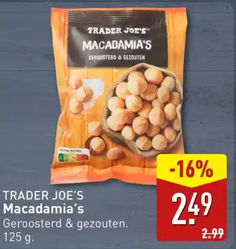ALDI Trader joe's macadamia's aanbieding