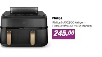 EP Philips NA552/00 Airfryer - Heteluchtfriteuse met 2 Manden aanbieding