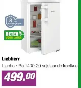 EP Liebherr Rc 1400-20 vrijstaande koelkast aanbieding