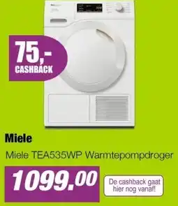 EP Miele TEA535WP Warmtepompdroger aanbieding