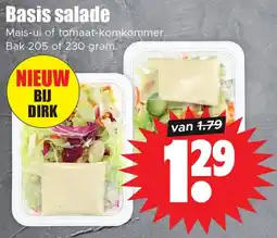 Dirk Basis salade aanbieding