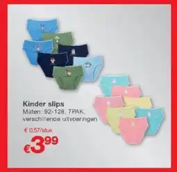 Kik Kinder slips aanbieding