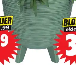 Dirk Bloempot op poten aanbieding
