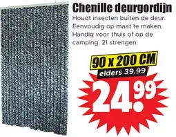 Dirk Chenille deurgordijn aanbieding